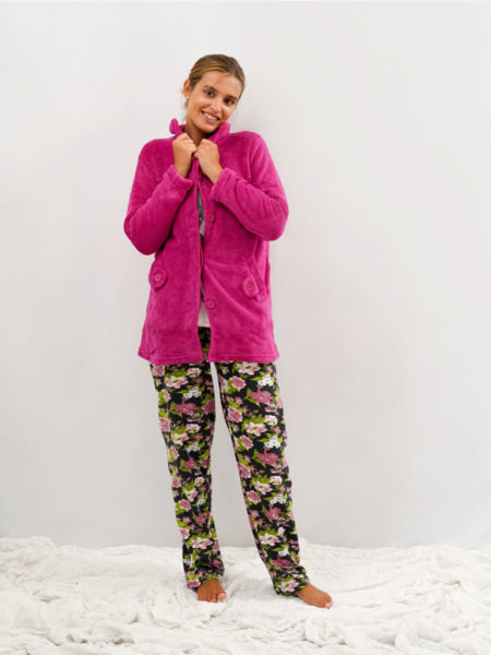Bata para mujer color rosa polar
